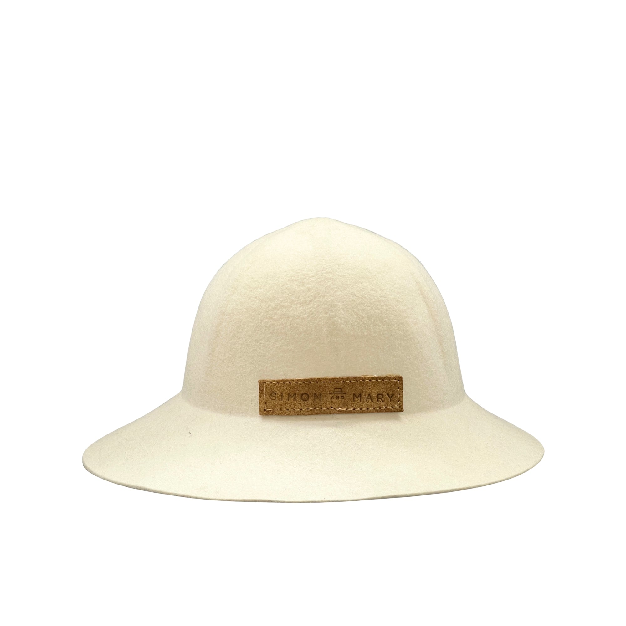 Simon & Mary Hat Pith Helmet White